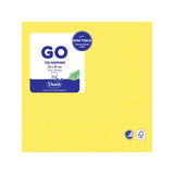 M&S Duni Yellow 2 Ply Paper Party Napkins 125 Pack- Buy online at McGrocer