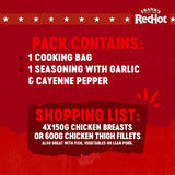 Frank's RedHot Buffalo New York Style Cook-In-Bag Seasoning 25g - British product