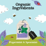 Clipper Peppermint & Spearmint herbal tea bags 20 pack - British product