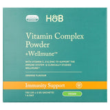 M&S Holland & Barrett Wellmune Vitamin Complex Powder Orange Flavour Immune Support Supplement 30 Sachets- Buy online at McGrocer