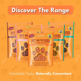 Pet Munchies chicken strips dog treats 90g, imported from the UK