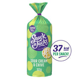 M&S Snack a Jacks Sour Cream & Chive Jumbo Rice Cakes 117g- Buy online at McGrocer