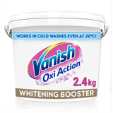 Polvo quitamanchas para ropa Vanish Oxi Action para ropa blanca, blanqueador de telas, 2.4 kg
