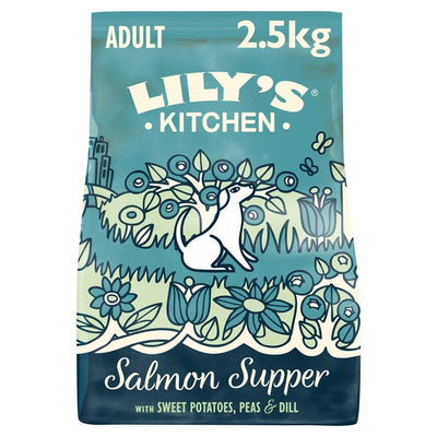 M&S Lily's Kitchen Salmon Supper Grain Free Adult Dry Dog Food 2.5kg- Buy online at McGrocer