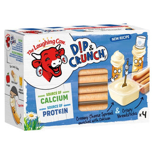 The Laughing Cow Original Dip & Crunch Snacks 4 x 35 g