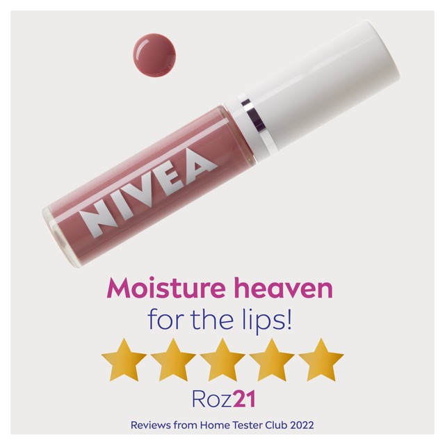 Nivea Rose Lip Oil 5.5g, imported from the UK