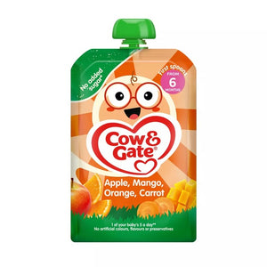 Cow & Gate Apple Mango Orange & Carrot Baby Food Pouch 6+ Months 100g
