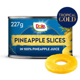 M&S Dole Pineapple Slices in Juice Canned Fruit 227g- Buy online at McGrocer