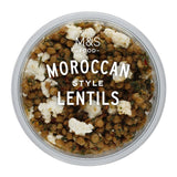 M&S Moroccan style lentil pot with feta and orange zest 130g, imported from the UK