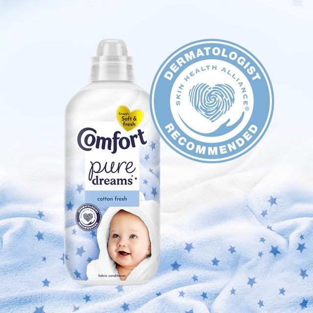 Comfort Pure Dreams Cotton Fresh Sensitive Fabric Conditioner 900ml - British product