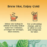 Twinings peppermint herbal tea bags (British brand)
