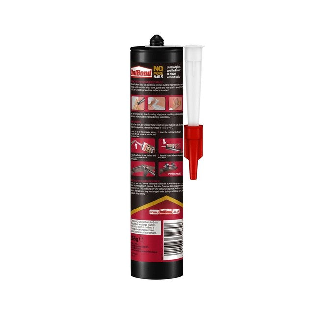 Unibond No More Nails Original construction adhesive 365g (British brand)