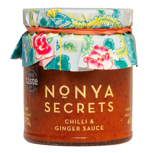 Nonya Secrets Chilli & Ginger Sauce, imported from the UK