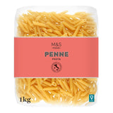 M&S penne pasta 1kg, imported from the UK