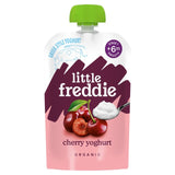 M&S Little Freddie Organic Cherry Greek Style Yoghurt Baby Food Pouch 100g- Buy online at McGrocer