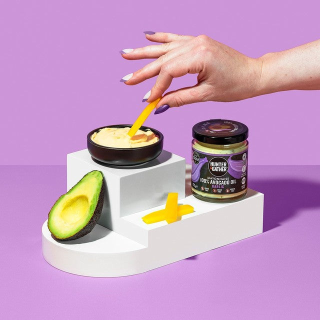 Hunter & Gather garlic avocado oil mayonnaise 175g, UK version