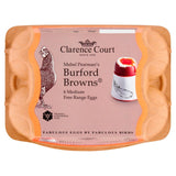 Clarence Court Burford Brown medium free range eggs 6 pack - British product