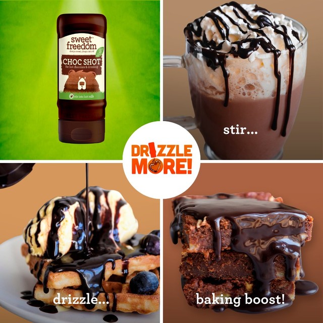 Sweet Freedom Choc Shot chocolate syrup 320g (British brand)