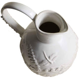 M&S Spring Meadow stoneware jug in cream, imported from the UK