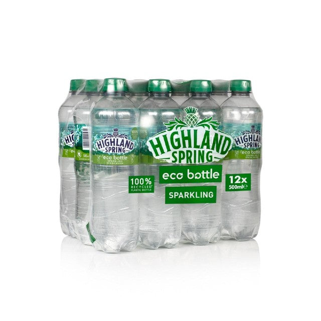 Highland Spring sparkling water in 12 x 500ml bottles, UK version