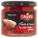 Callipo yellowfin tuna with nduja in olive oil jar 170g, imported from the UK