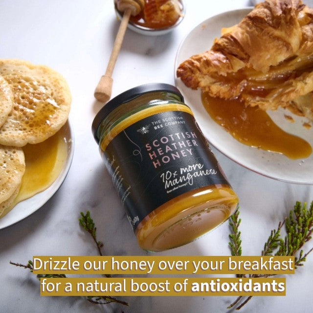 Scottish Bee Company heather honey 227g, UK version