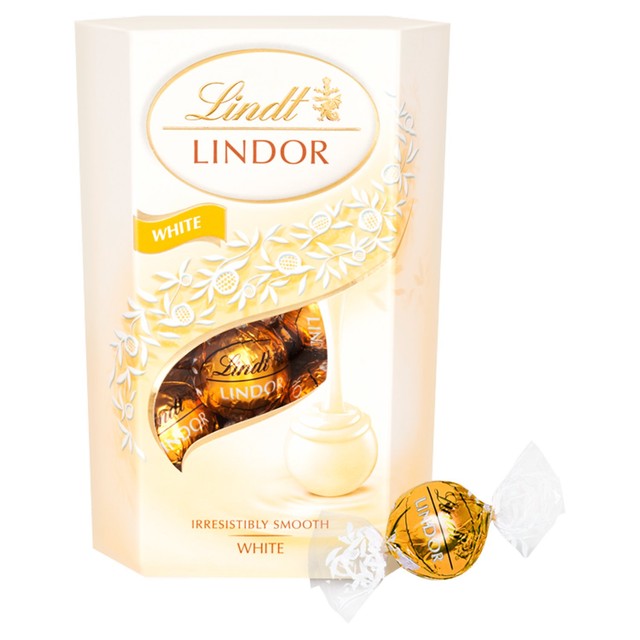 Lindt Lindor white chocolate truffles 200g, UK version