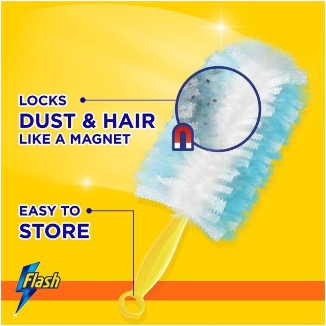 Flash duster starter kit with 4 refills - British product