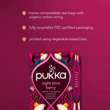 Pukka organic sleep tea chamomile berries 8 tea bags (British brand)