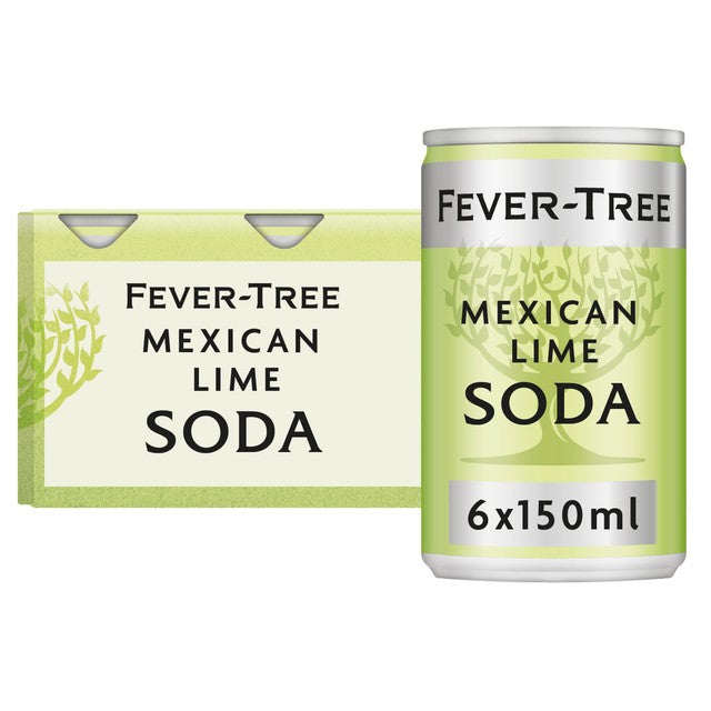 Fever-Tree Mexican Lime soda water 6 x 150ml - British product
