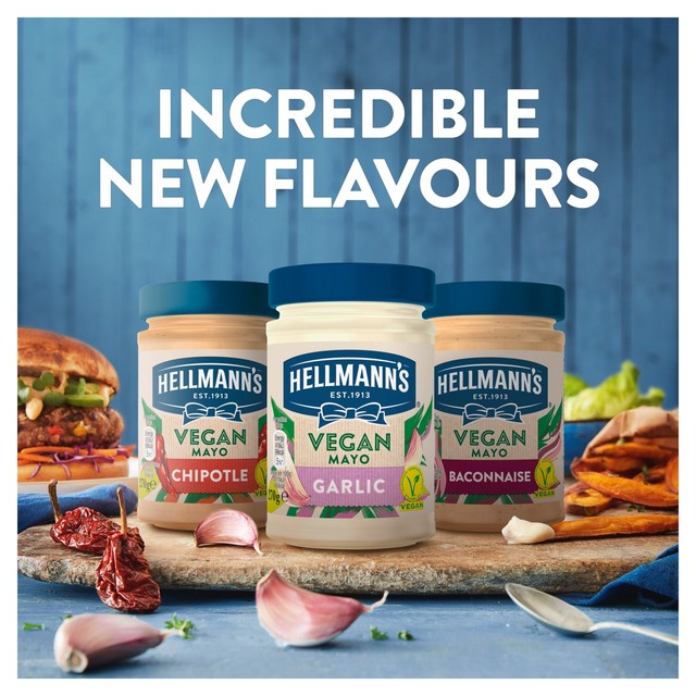 Hellmann's Vegan Garlic Mayonnaise 270ml, UK version