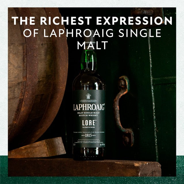 Laphroaig Lore Islay single malt Scotch whisky 70cl, UK version