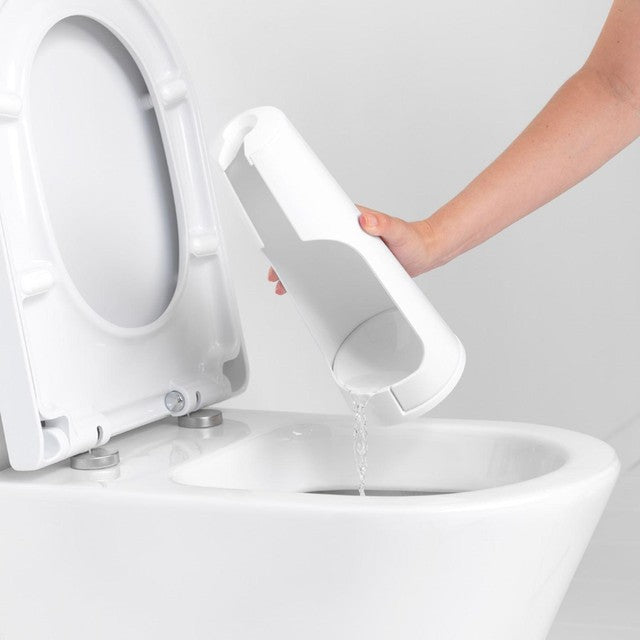Brabantia white toilet brush set - British product