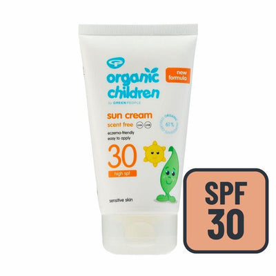 M&S Green People Organic Children SPF 30 Sun Cream Scent Free 150ml- Buy online at McGrocer