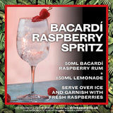 Bacardi raspberry rum 70cl - British product