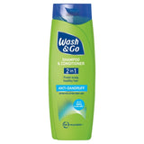 Wash & Go anti-dandruff 2 in 1 shampoo 200ml (British brand)