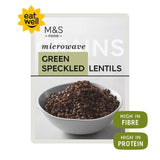 M&S M&S Green Speckled Lentils Ready to Eat Lentils 250g- Buy online at McGrocer