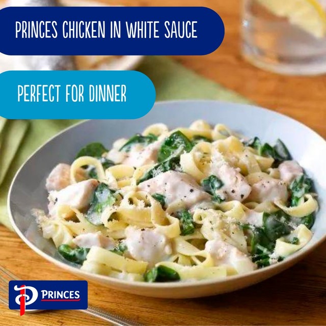 Princes canned chicken meal in white sauce 392g, imported from the UK