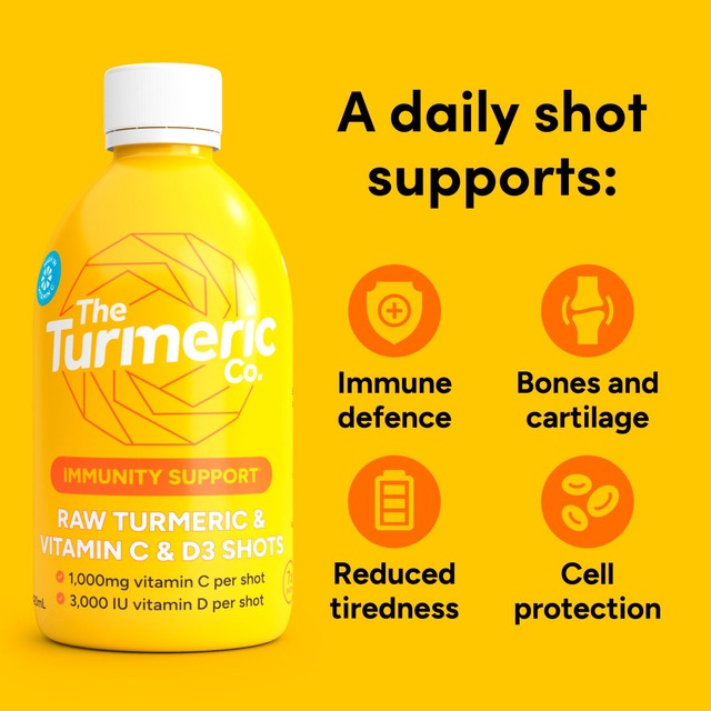 The Turmeric Co. Raw Turmeric Vitamin C & D3 Shot 420ml (British brand)