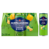 M&S San Pellegrino Lemon & Mint Italian Sparkling Soft Drink 330ml- Buy online at McGrocer