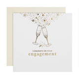M&S M&S Gold Champagne Engagement Card 15x15cm- Buy online at McGrocer