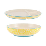 M&S Rayware Typhoon World Foods Multi-Cuisine Bowl and Divider Plate Stoneware Set 850ml- Buy online at McGrocer
