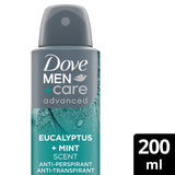 M&S Dove Men+Care Advanced Eucalyptus and Mint Anti-Perspirant Deodorant Spray 200ml- Buy online at McGrocer