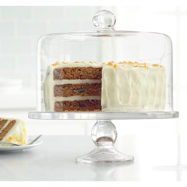 Artland straight sided dome cake stand glass 28x27cm - British product