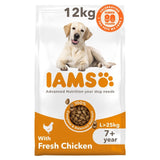 M&S Iams Advanced Nutrition Senior Large Breed Dog Food with Fresh Chicken 12kg- Buy online at McGrocer