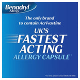 Benadryl Allergy Relief Capsules 12 Pack - British product