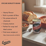 Epicure Borlotti Beans in salted water 400g, UK version