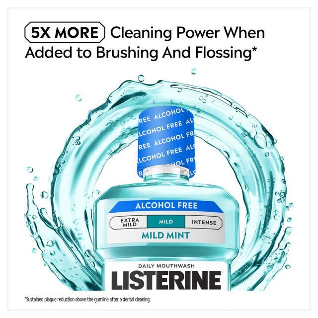 Listerine Cool Mint alcohol free mouthwash (British brand)