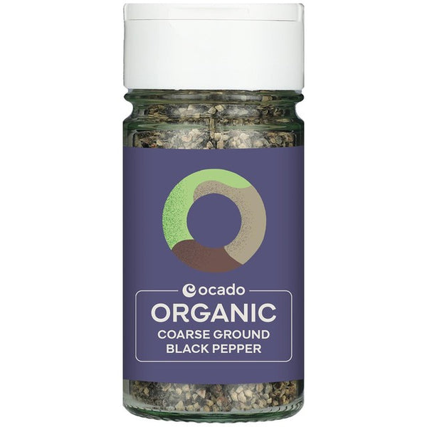 Ocado Organic Coarse Black Pepper Ground Pepper 45g