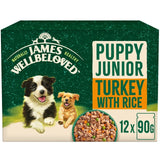 M&S James Wellbeloved Puppy Wet Dog Food Turkey in Gravy 12 x 90g- Buy online at McGrocer